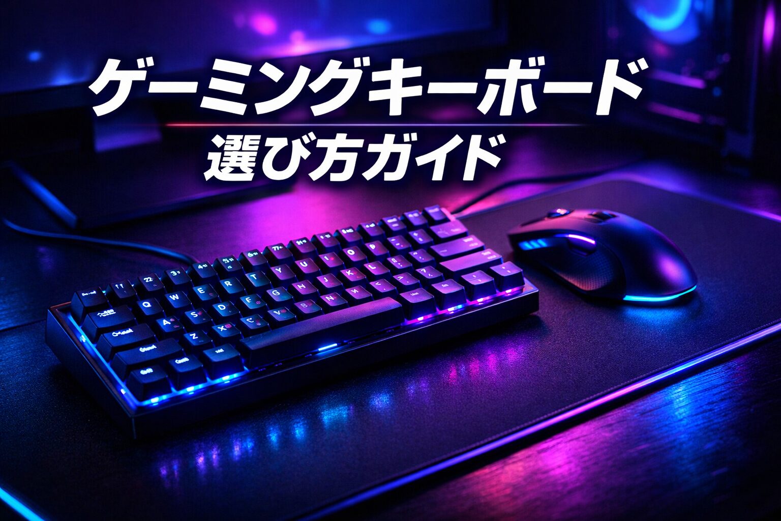 ゲーミングキーボードの選び方｜メカニカル・テンキーレス・スイッチの違いを初心者向けに解説